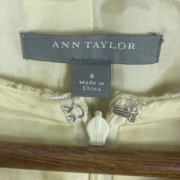 Ann Taylor Boucle Tweed Blazer Dress 2-Piece Suit - Picture 7 of 14